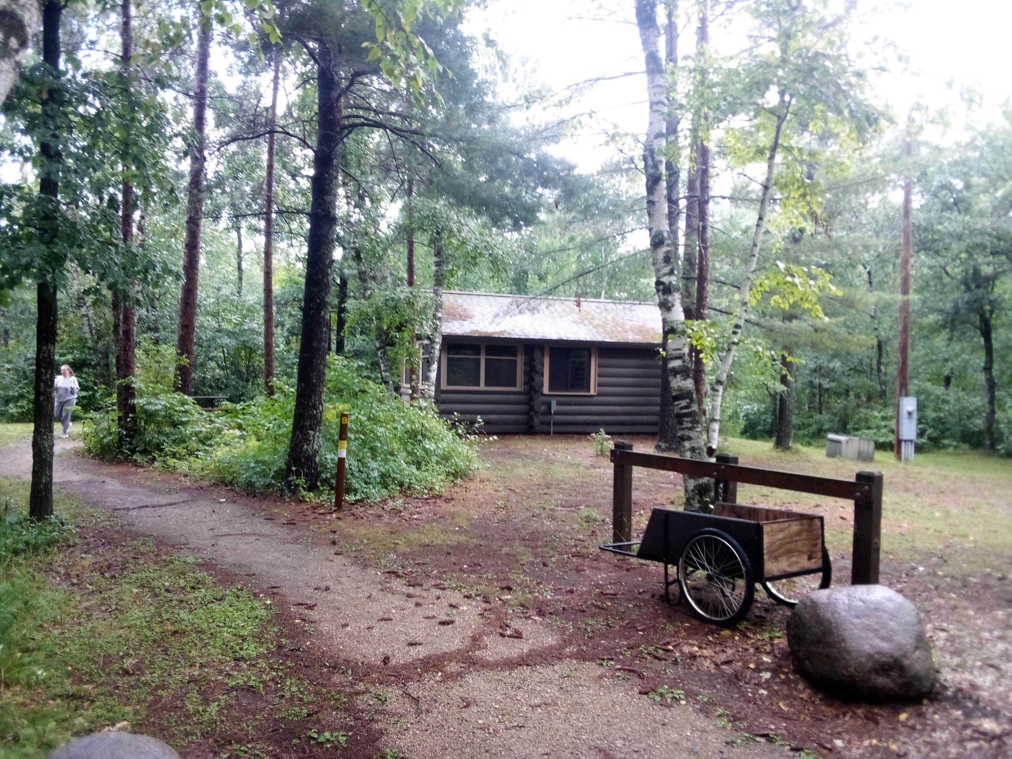 Jane T.'s photo of glamping accommodations at Lake Bemidji State Park Campground near Longville, MN