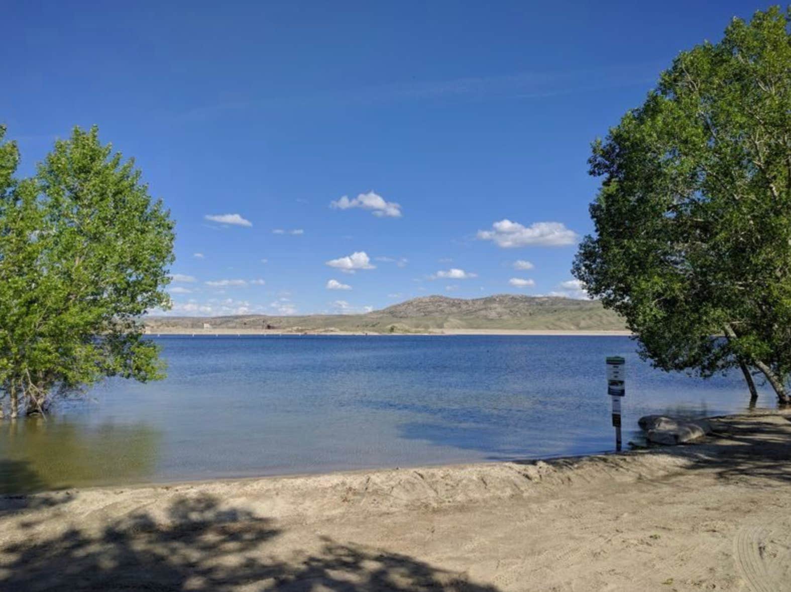 Camper-submitted photo at Natrona County Pathfinder Reservoir Weiss Campground near Evansville, WY
