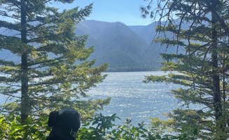 Callie C.'s photo of camping with pets at Home Valley Campground near Columbia River Gorge National Scenic Area