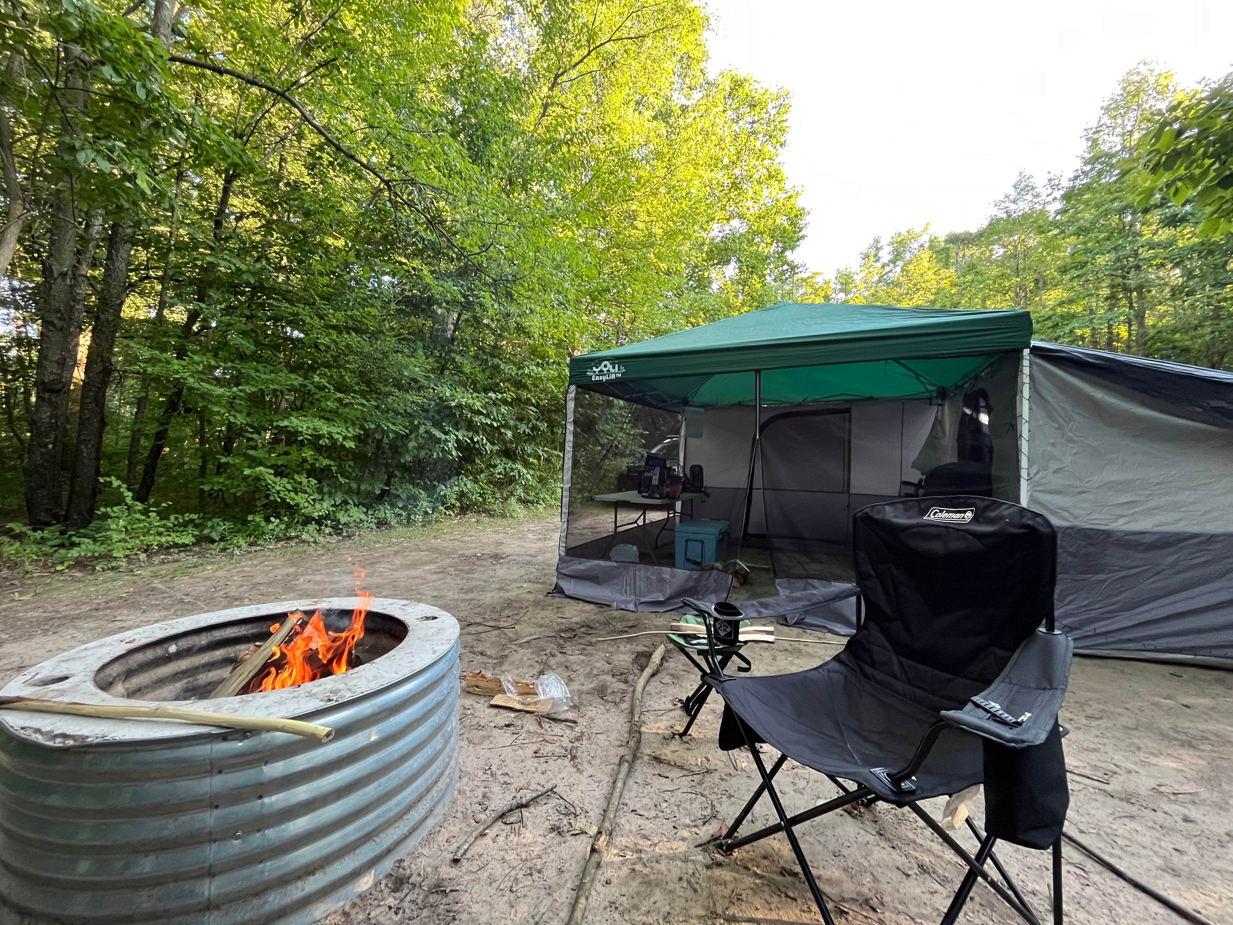 Camper-submitted photo at Hildebrandt Campground — Warren Dunes State Park near Stevensville, MI