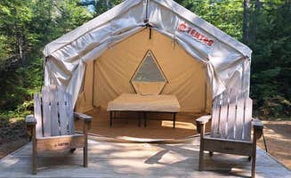 The Dyrt's photo at Tentrr State Park Site - Maine Mount Blue State Park - Wooded Site - Single Camp near Andover, ME