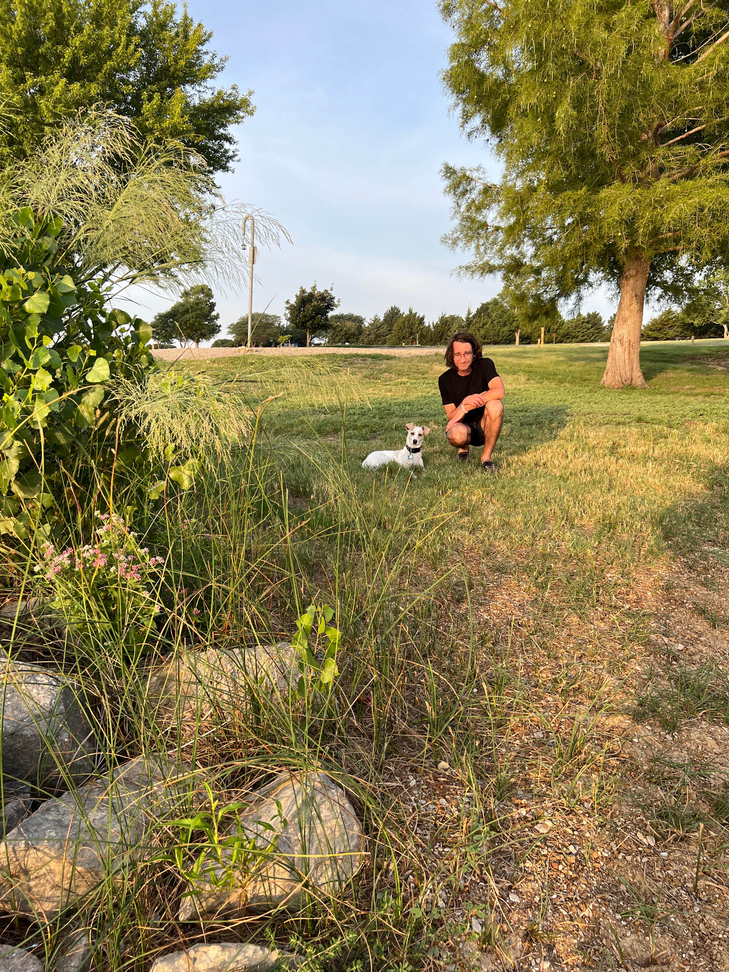 Randall K.'s photo of camping with pets at Minooka Park near Hoisington, KS