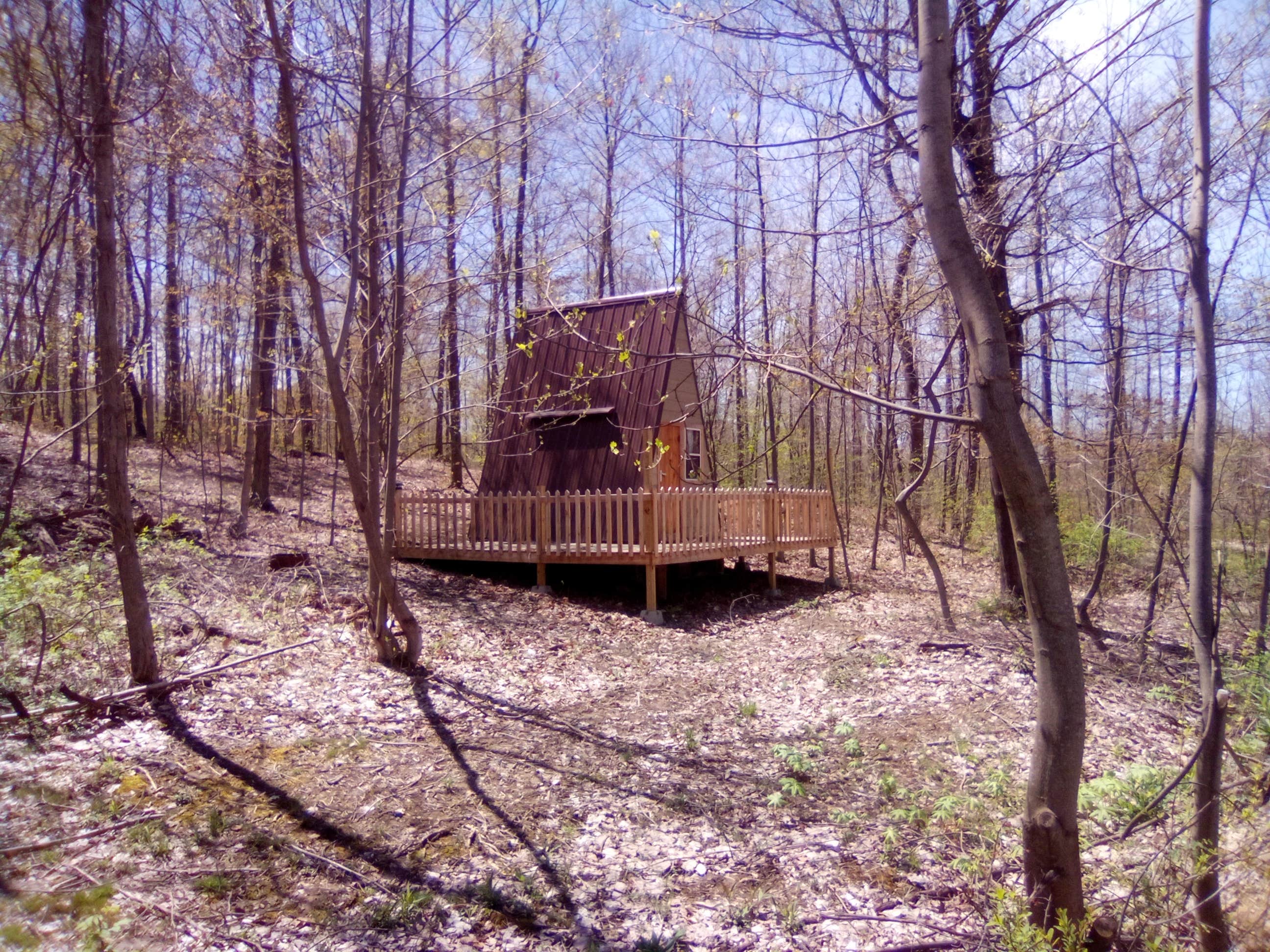 Kim M.'s photo of a cabin at Compass campgrounds near Corry, PA