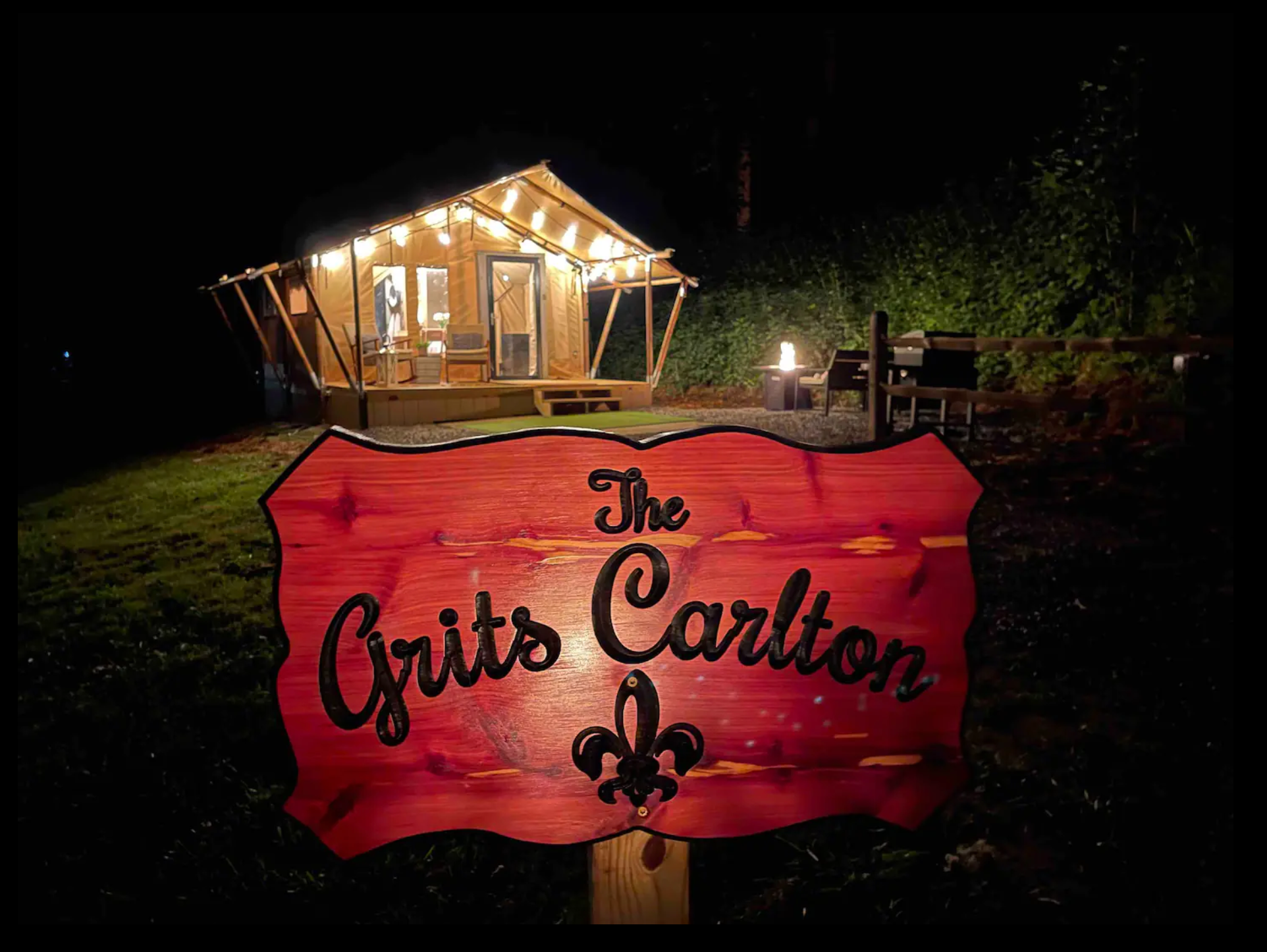Jyothi R.'s photo of glamping accommodations at Firefly Season Glamping near Talbott, TN