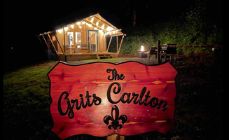 Jyothi R.'s photo of glamping accommodations at Firefly Season Glamping near Corryton, TN