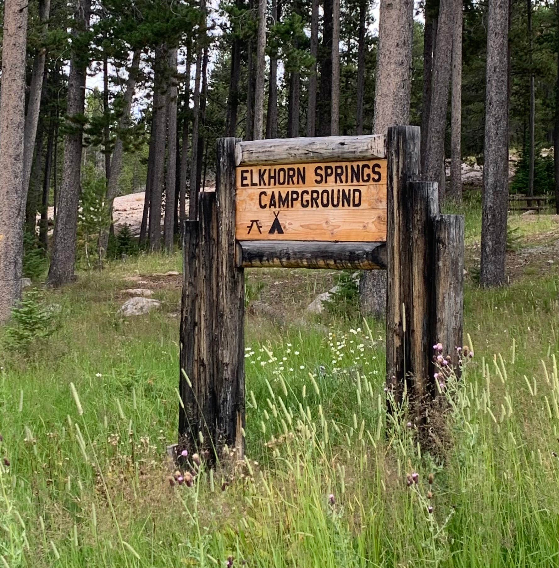Camper-submitted photo at Elkhorn Springs Campground near Evansville, WY
