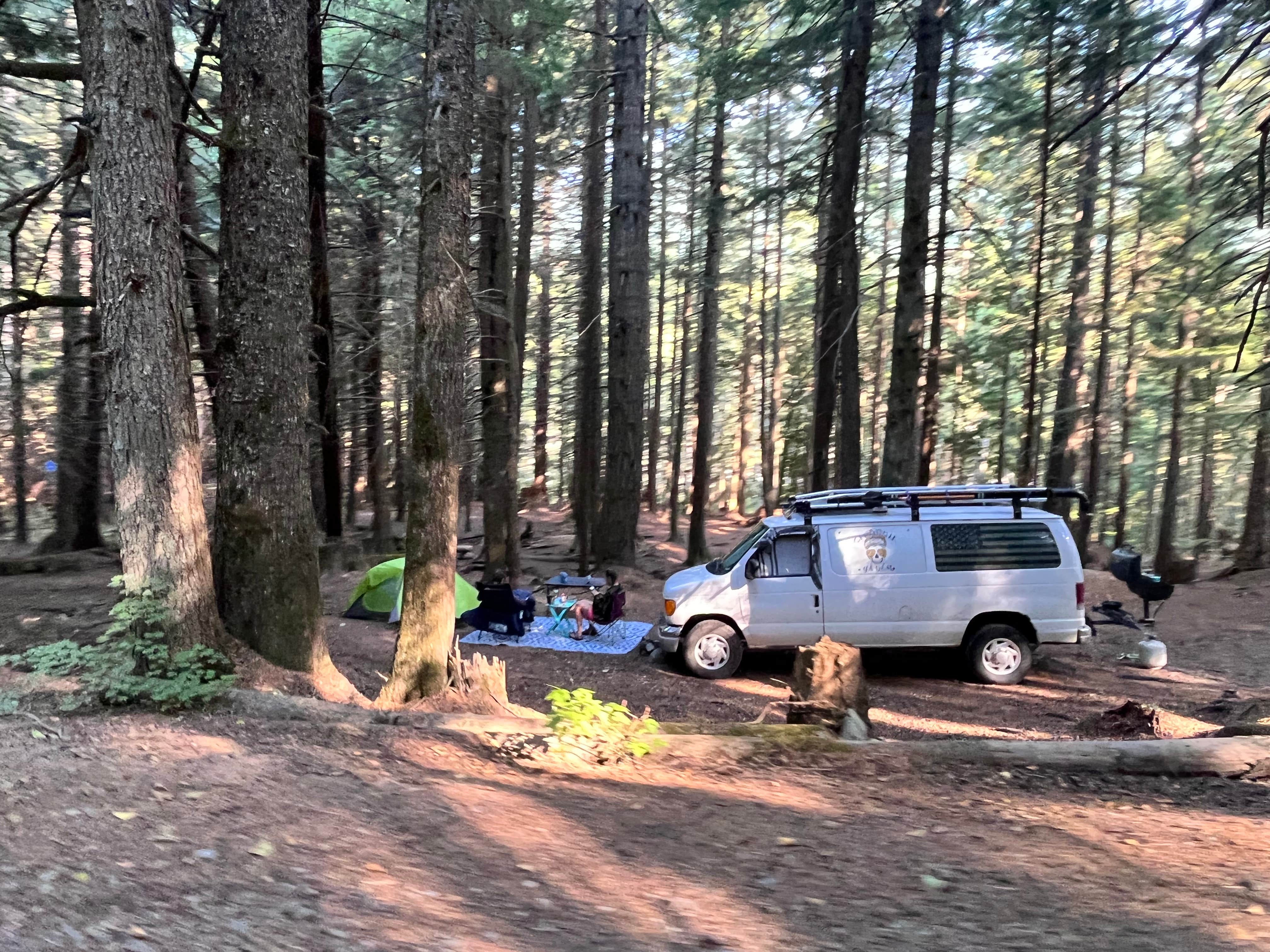 Jose B.'s photo of a dispersed camping area at South Fork Snoqualmie River Dispersed Site near Enumclaw, WA