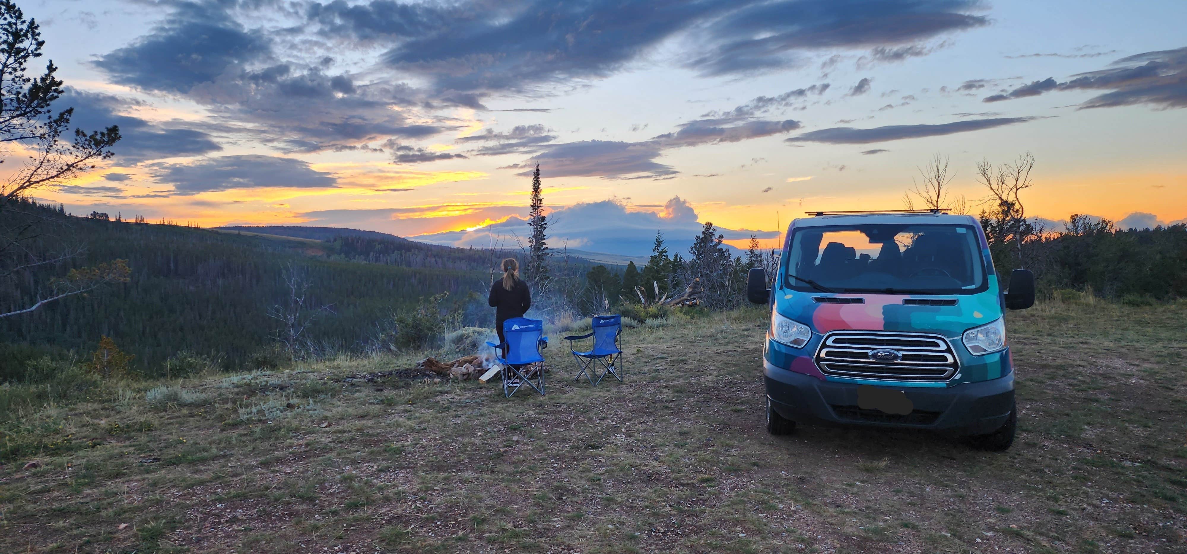 Julien M.'s photo of a dispersed camping area at White Rock Canyon  Dispersed Site near Hanna, WY