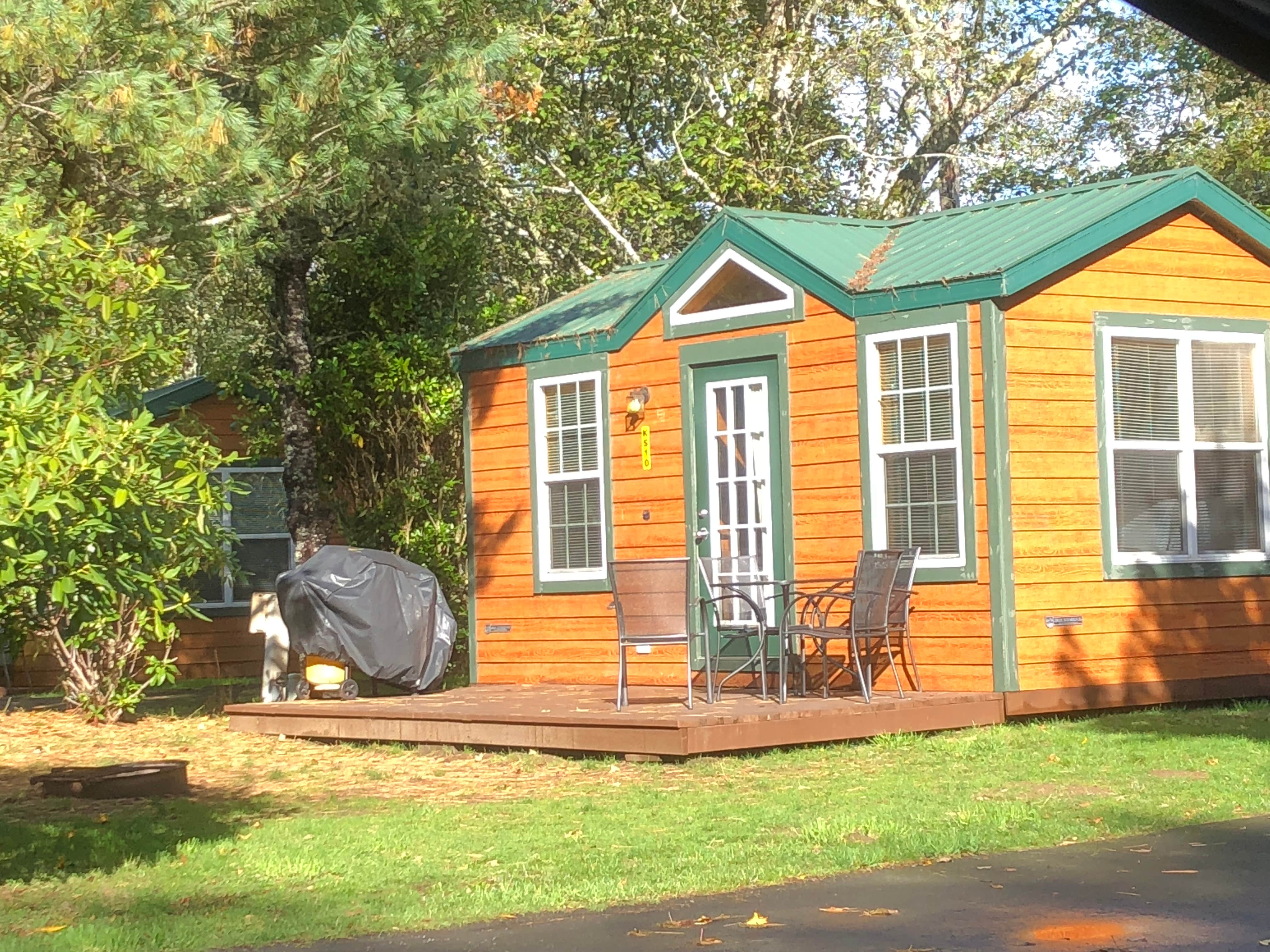 Alicia F.'s photo of a cabin at Astoria-Warrenton-Seaside KOA near Cathlamet, WA