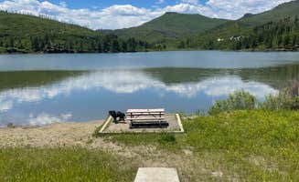Callie C.'s photo of camping with pets at Lake Alice Campground — Sugarite Canyon State Park near Capulin, NM