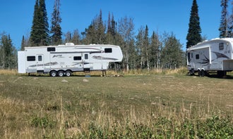 Camping near Fifth Water Hot Springs Backpacking Site: Dispersed Uinta Campsite, Wallsburg, Utah