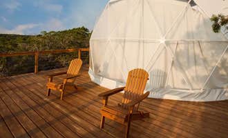 Camping near Al's Hideaway Cabin and RV Rentals, LLC: Dome Haus Glamping, Helotes, Texas