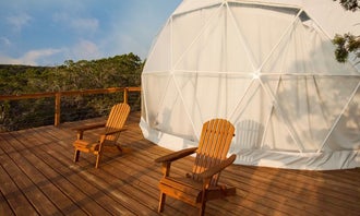 Camping near Lake Medina RV Resort: Dome Haus Glamping, Helotes, Texas
