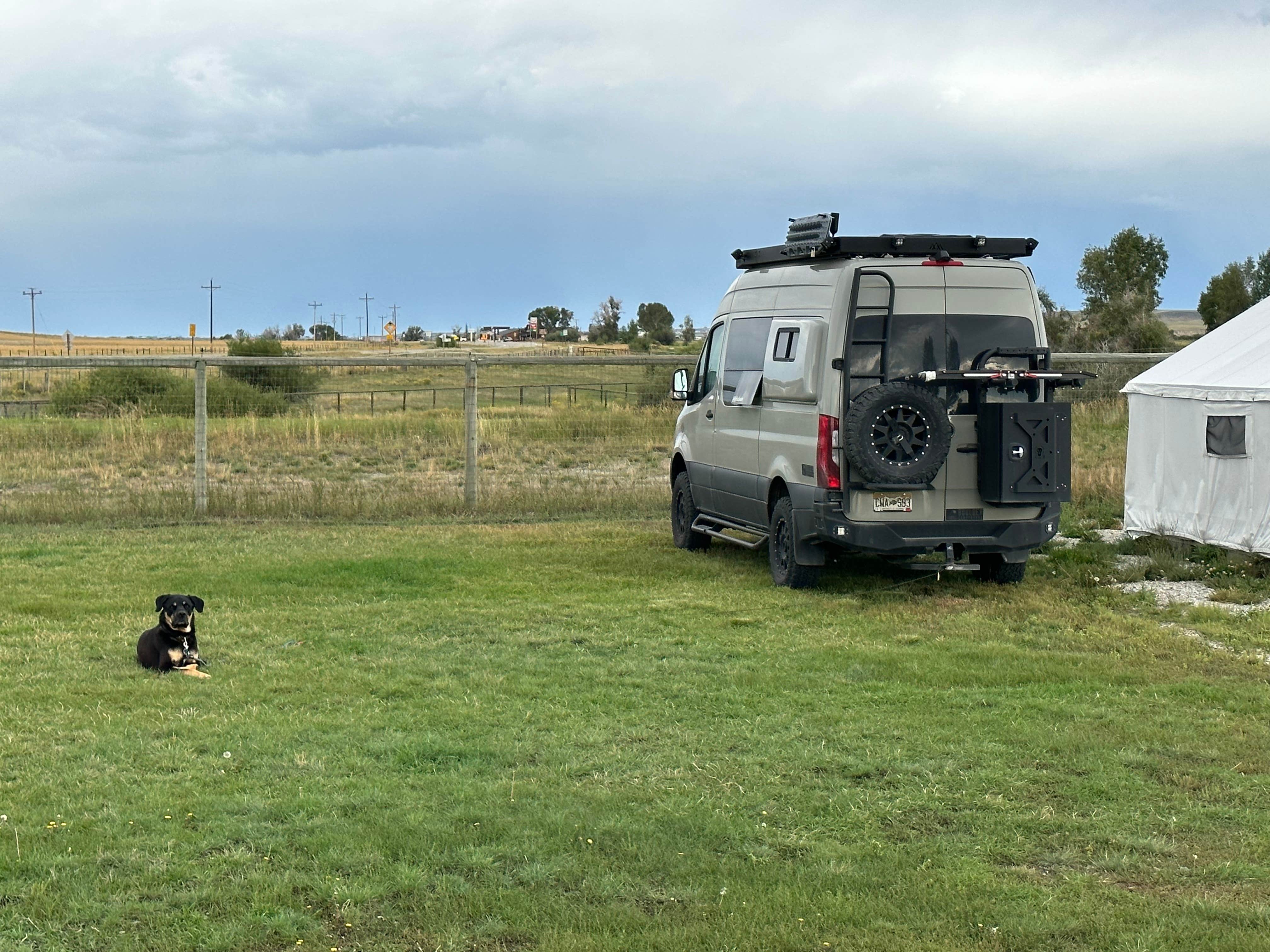 Erik B.'s photo of camping with pets at Highline Trail RV Park near Cora, WY
