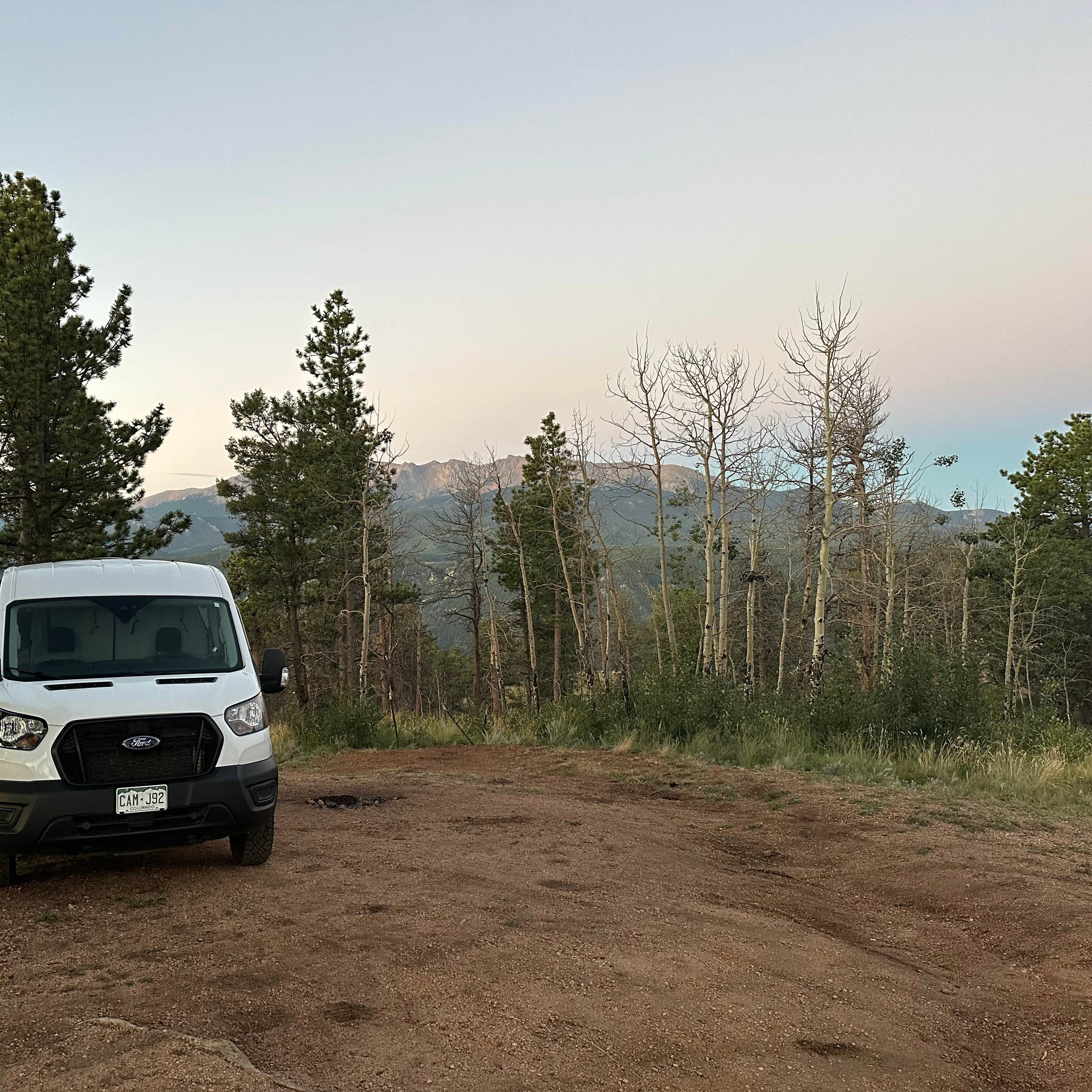 Rampart Range Area Dispersed Campsite Green Mountain Falls, CO