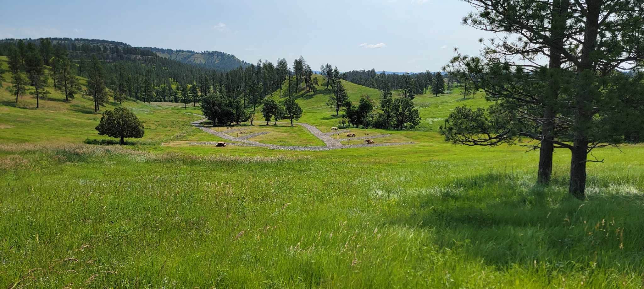 Camping near Belle Fourche Campground at Devils Tower — Devils Tower National Monument: Camp Barlow, Devils Tower, Wyoming