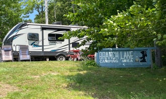 Branch Lake Camping area