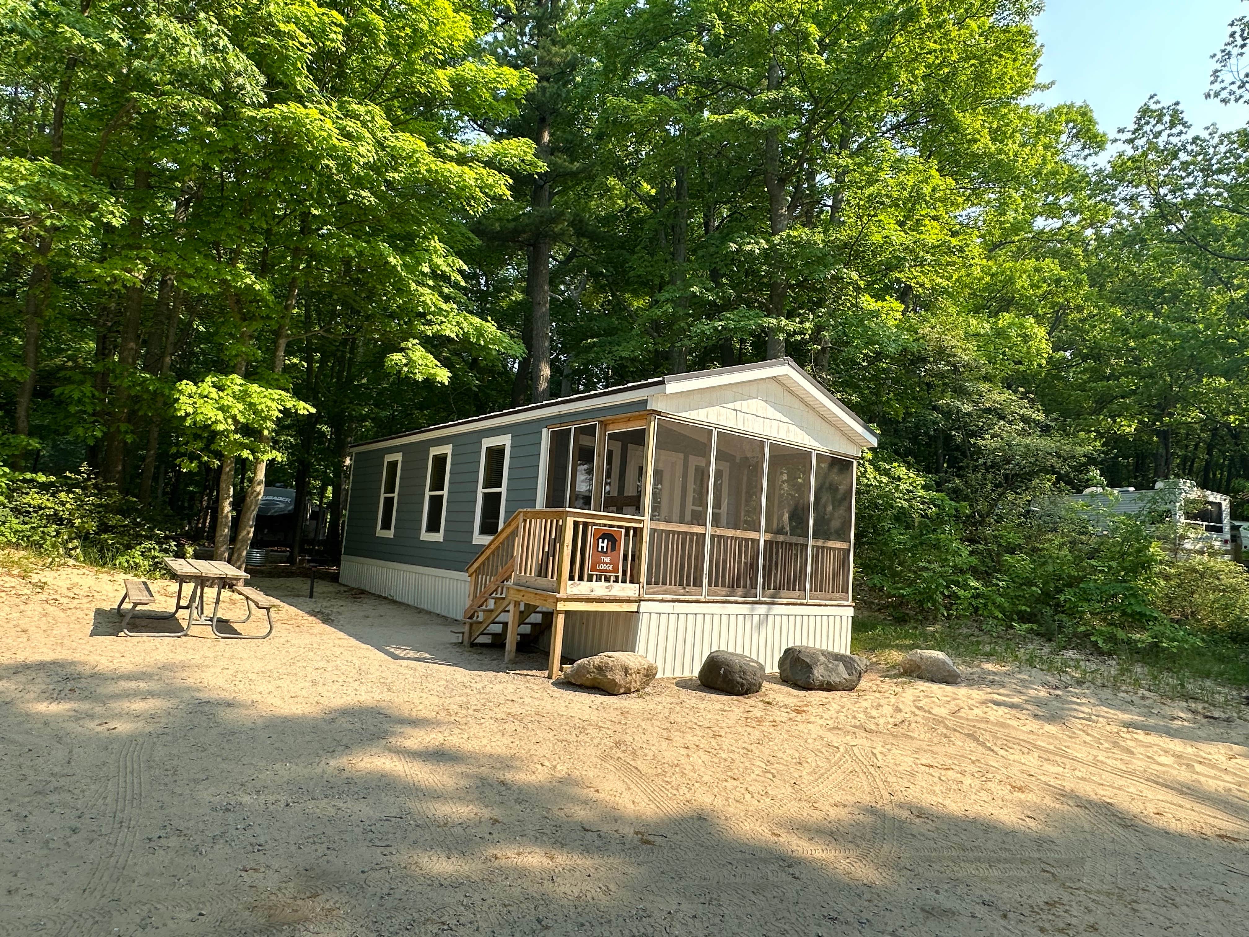 Doug L.'s photo of a cabin at Port Crescent State Park Campground near Cass City, MI