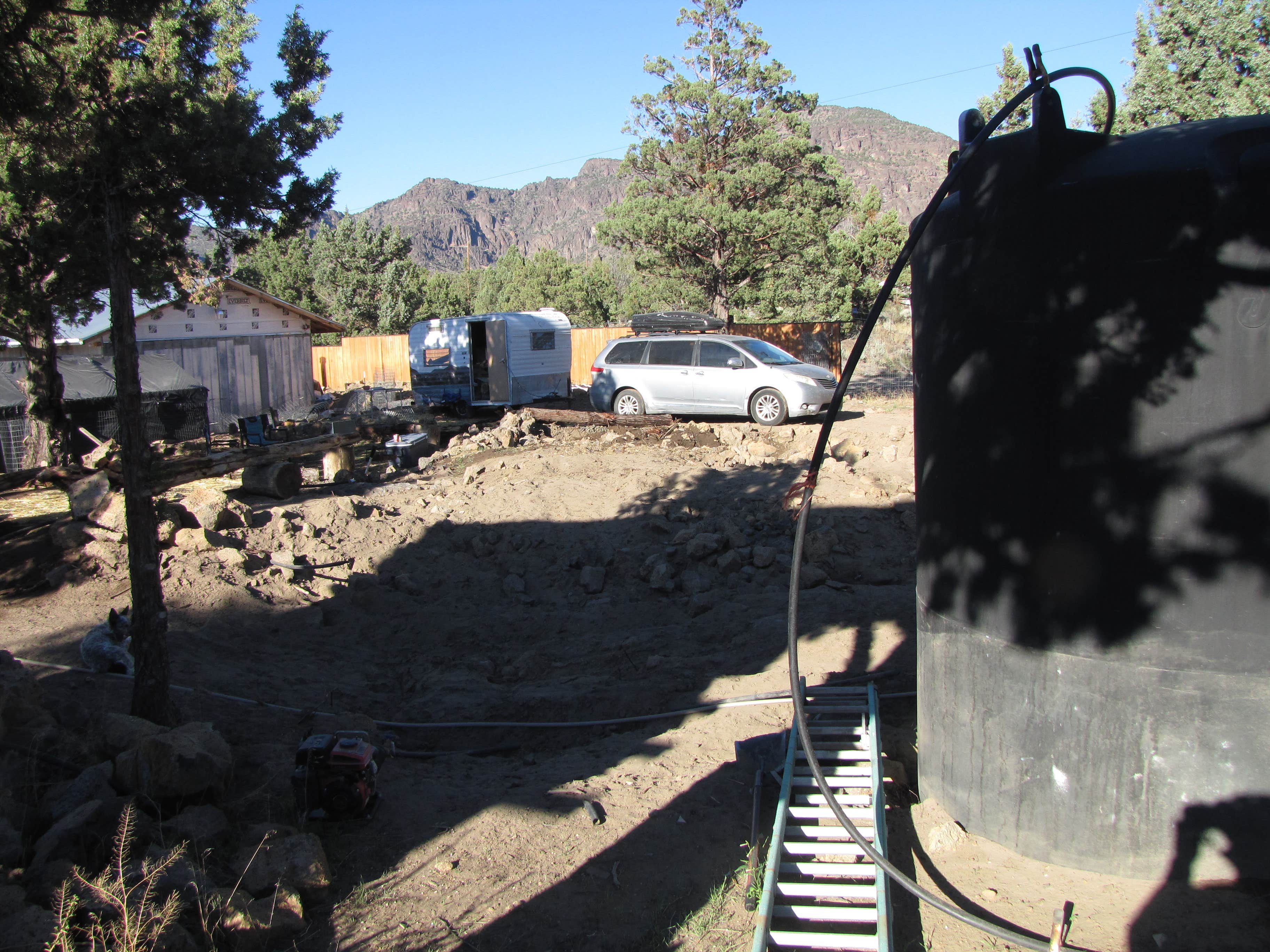 Tommie Y.'s photo of camping with pets at Muladhara Vector Camp Mount Shasta near Mount Shasta, CA