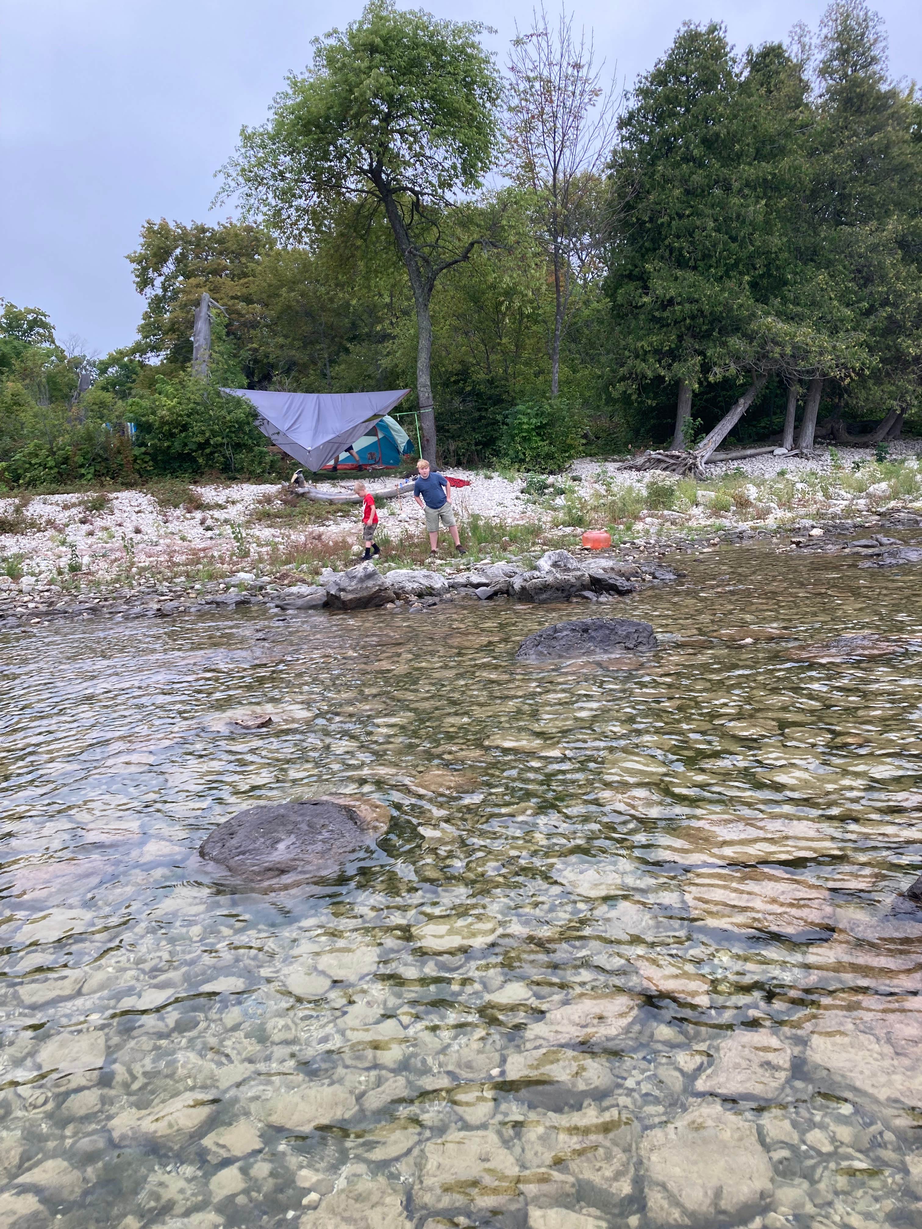 Suzanne A.'s photo of tent camping at Newport State Park Campground near Peshtigo, WI