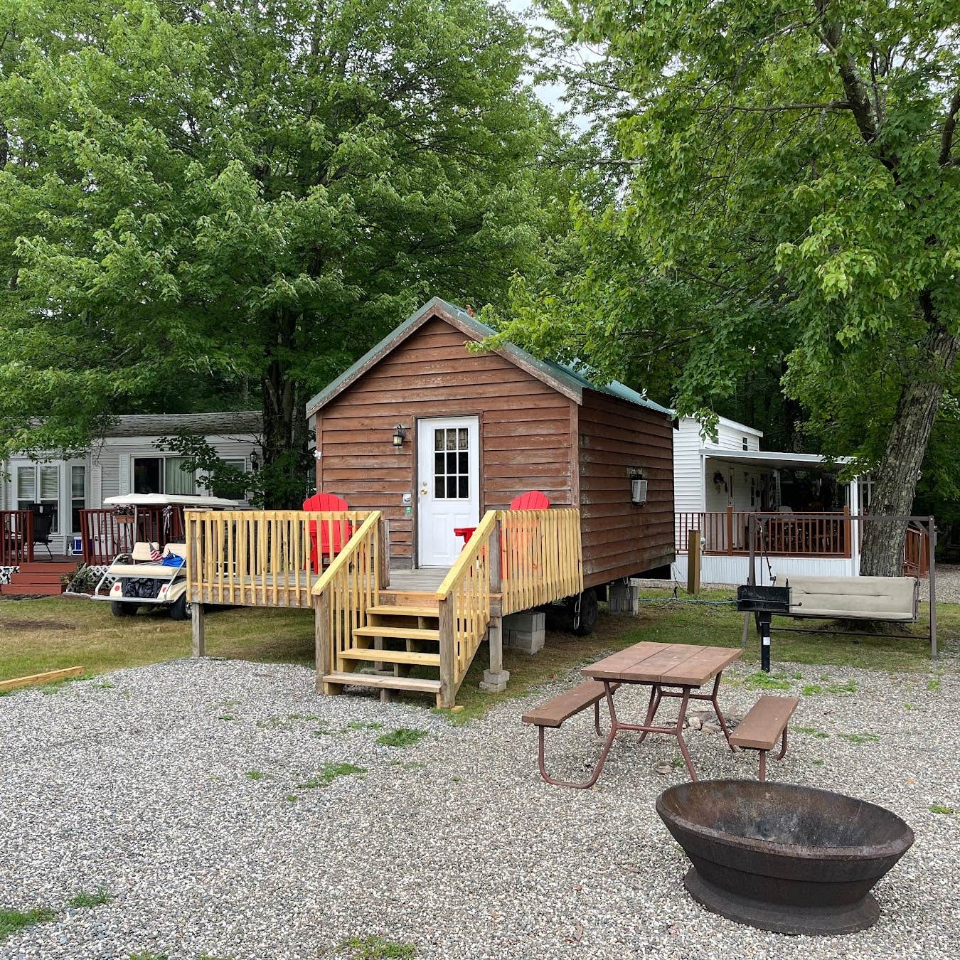 Tricia T.'s photo of a cabin at Catskill RV Resort near Cornwall-on-Hudson, NY