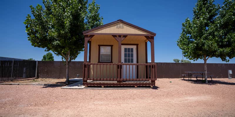 Camper submitted image from Country Rose RV Park Cabin