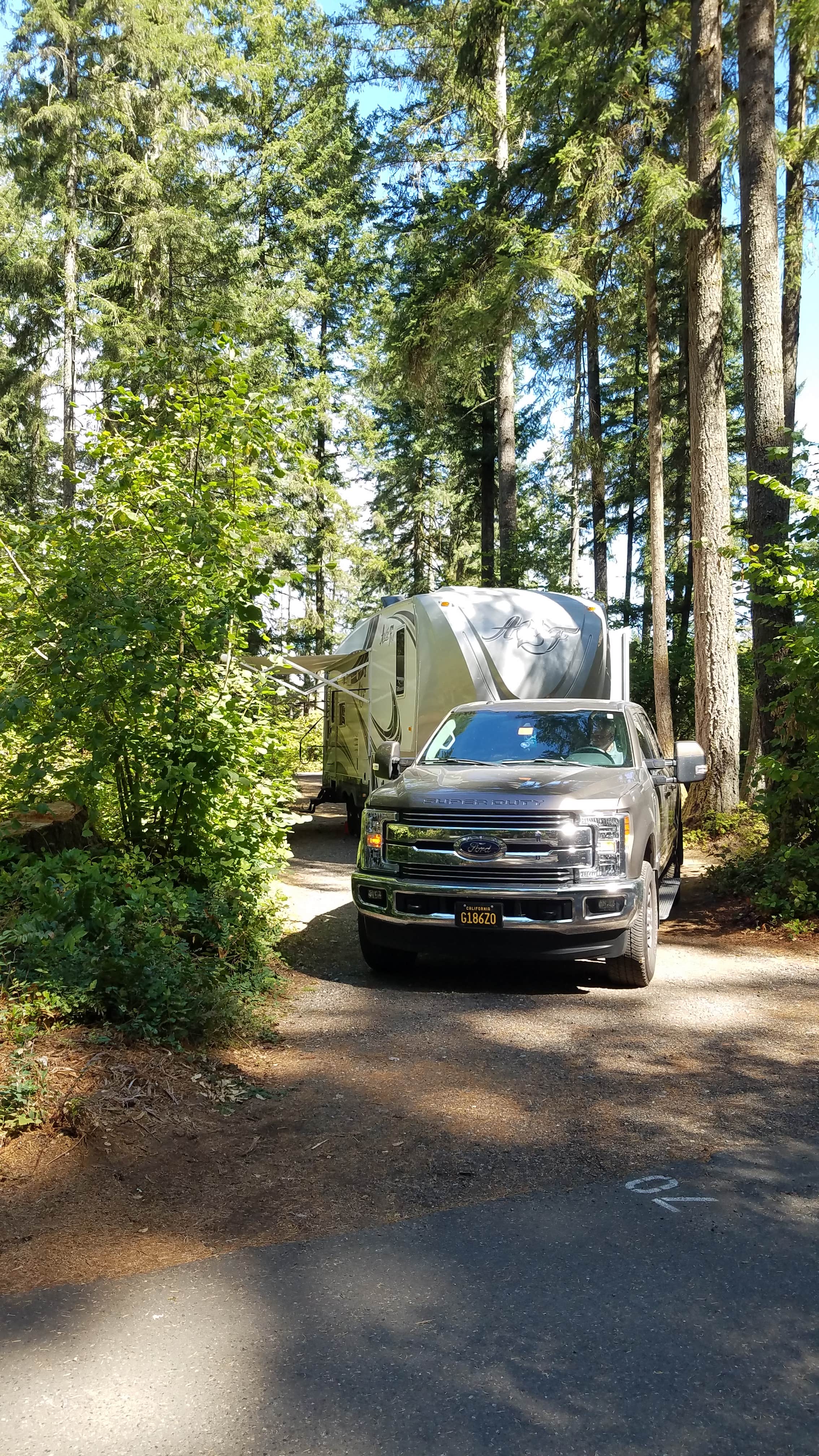 Caryn Z.'s photo of rv camping at American Heritage Campground near Rochester, WA