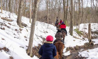 Fort Valley Ranch C.'s photo of camping with a horse at Fort Valley Ranch near Harpers Ferry, WV