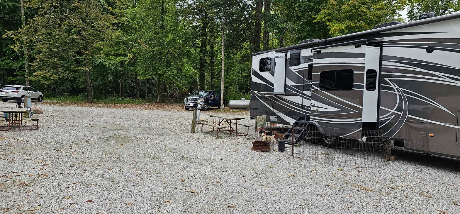Caroline S.'s photo of camping with pets at Terre Haute Campground near Carlisle, IN