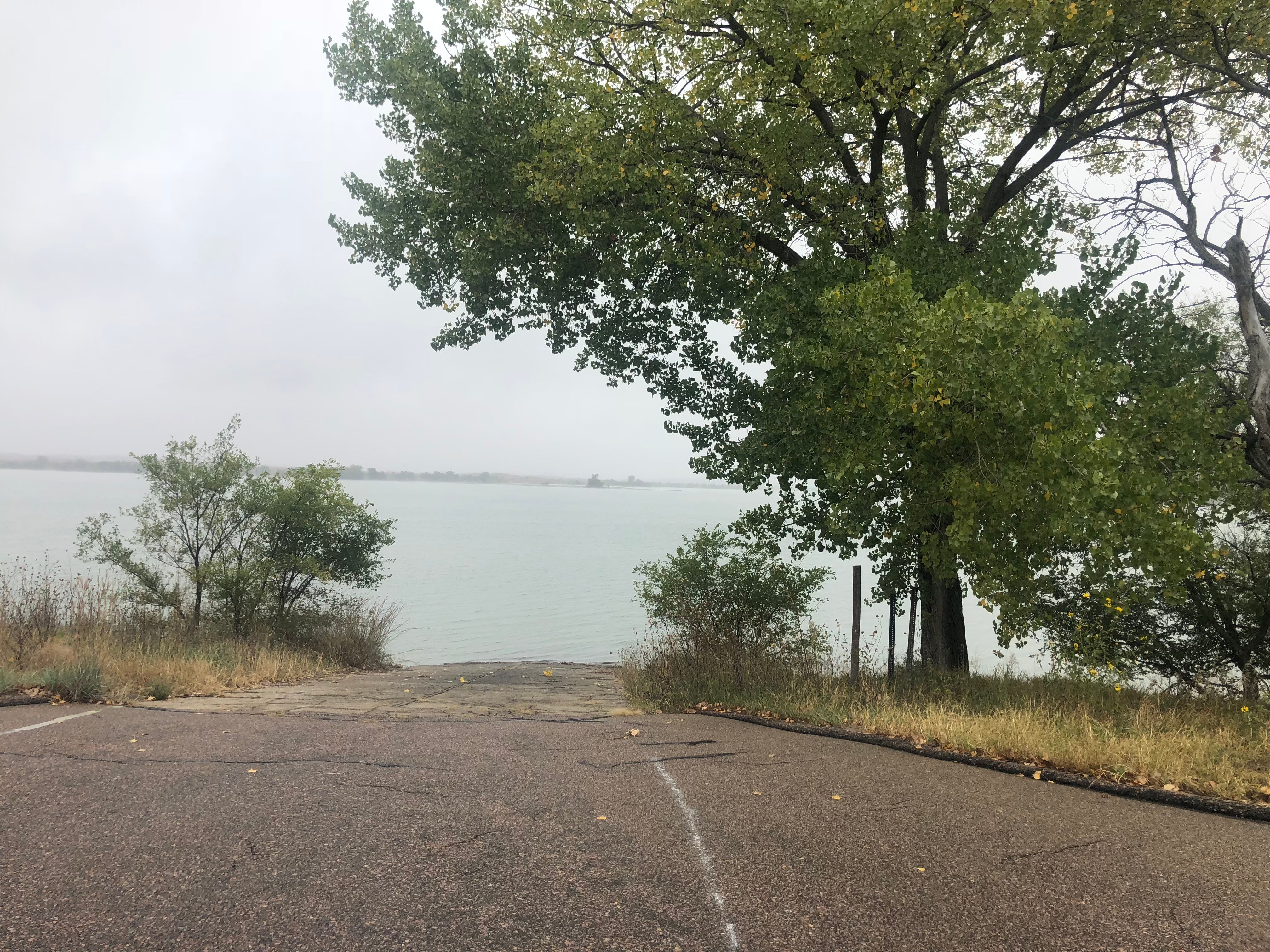 Boat ramp and reservoir 