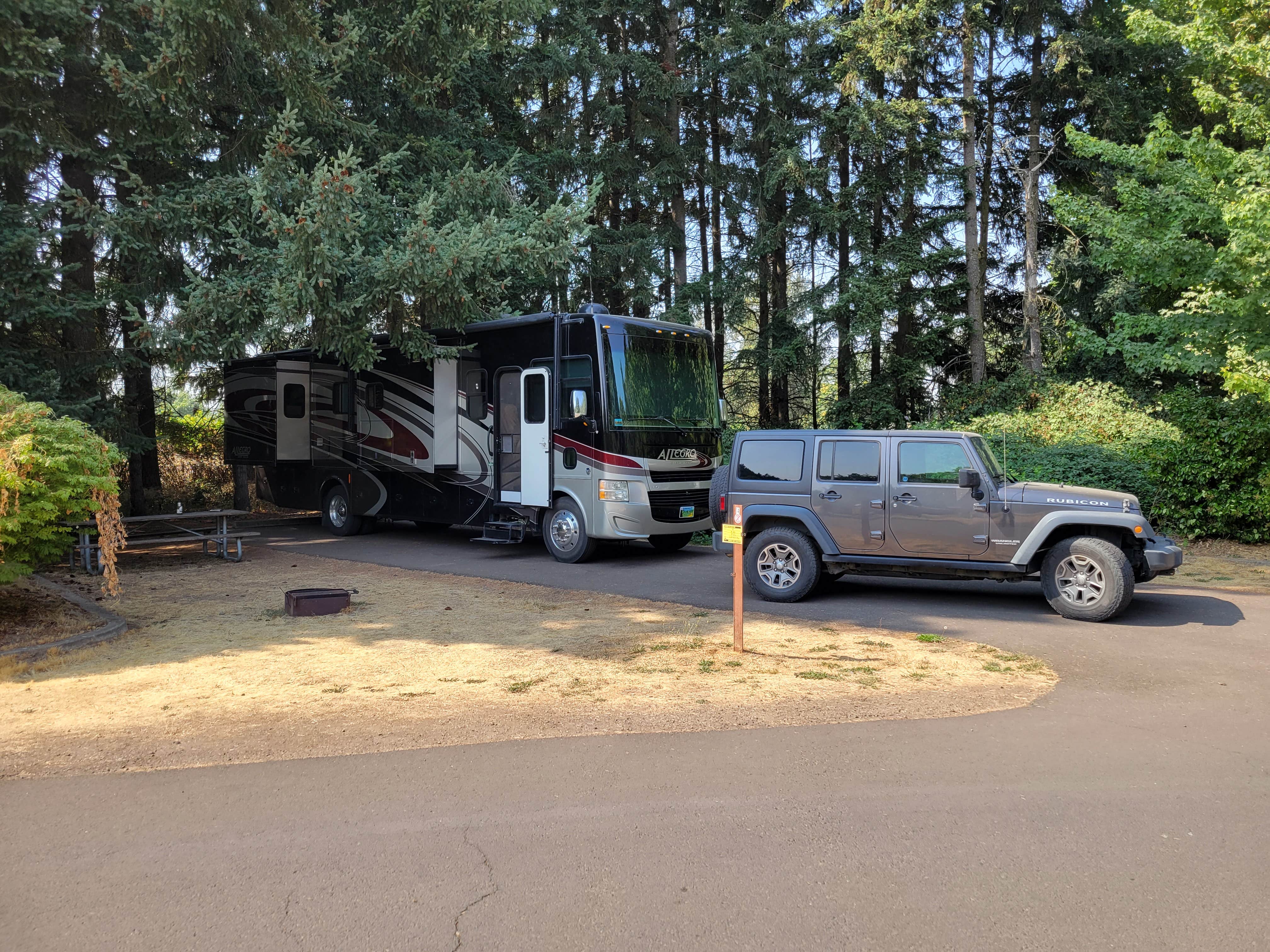 Cande D.'s photo of rv camping at Armitage Park & Campground - a Lane County Park near Fern Ridge Lake