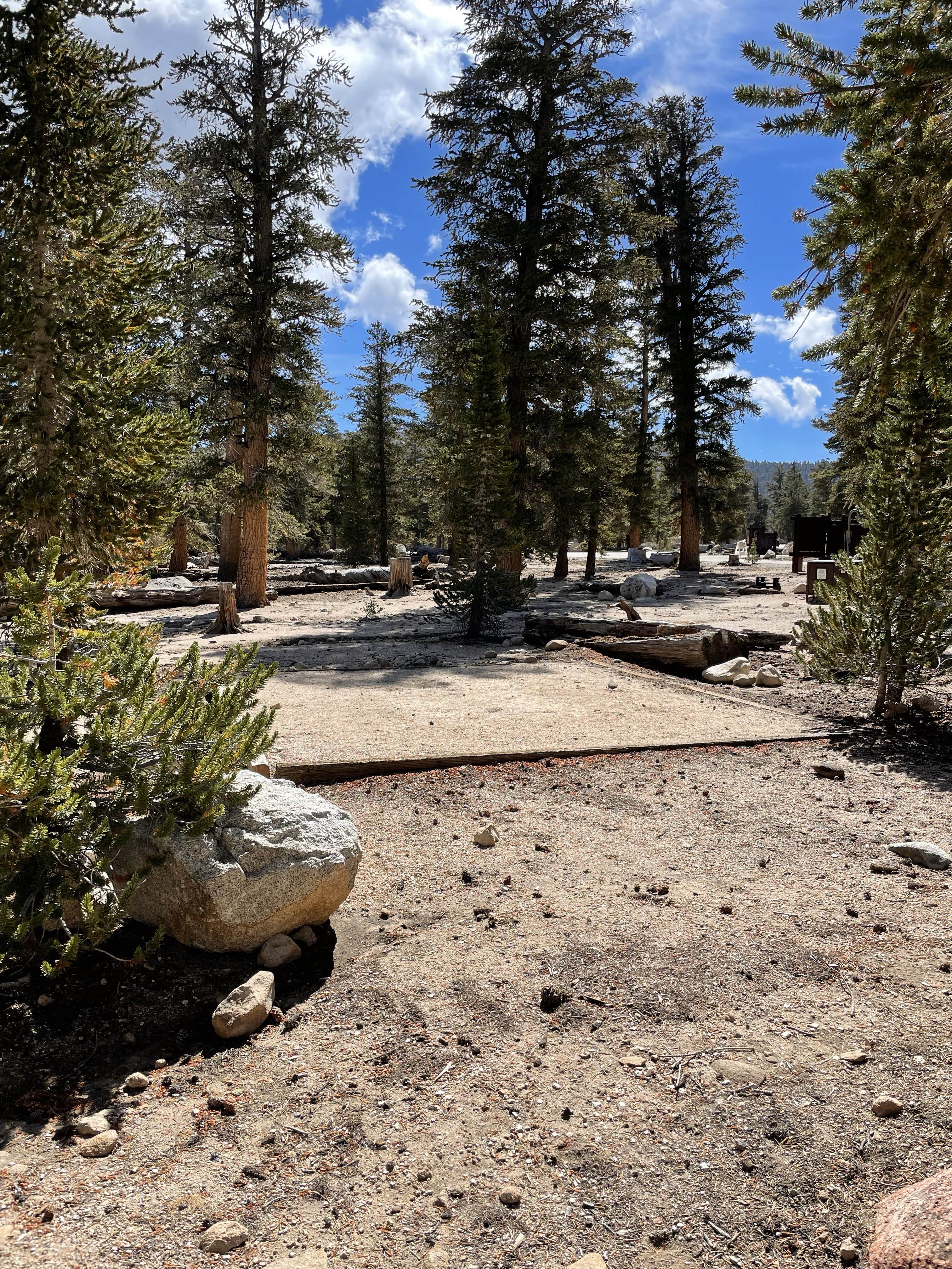 Cottonwood lakes shop trailhead campground