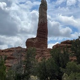 One of the chimney rocks, as seen from Basin campground -- make up your own caption!