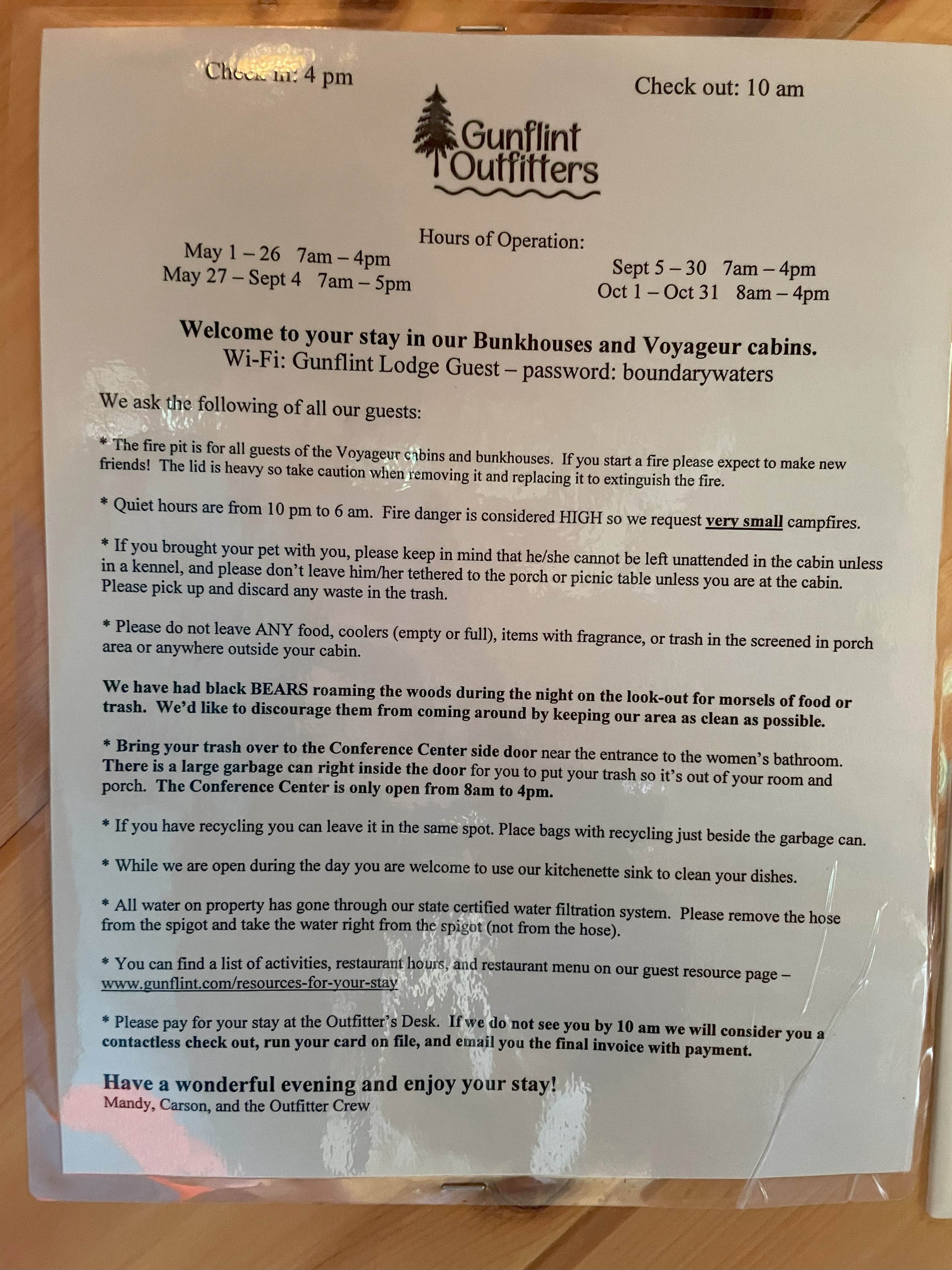 Camper-submitted photo at Gunflint Lodge & Outfitters near Grand Marais, MN