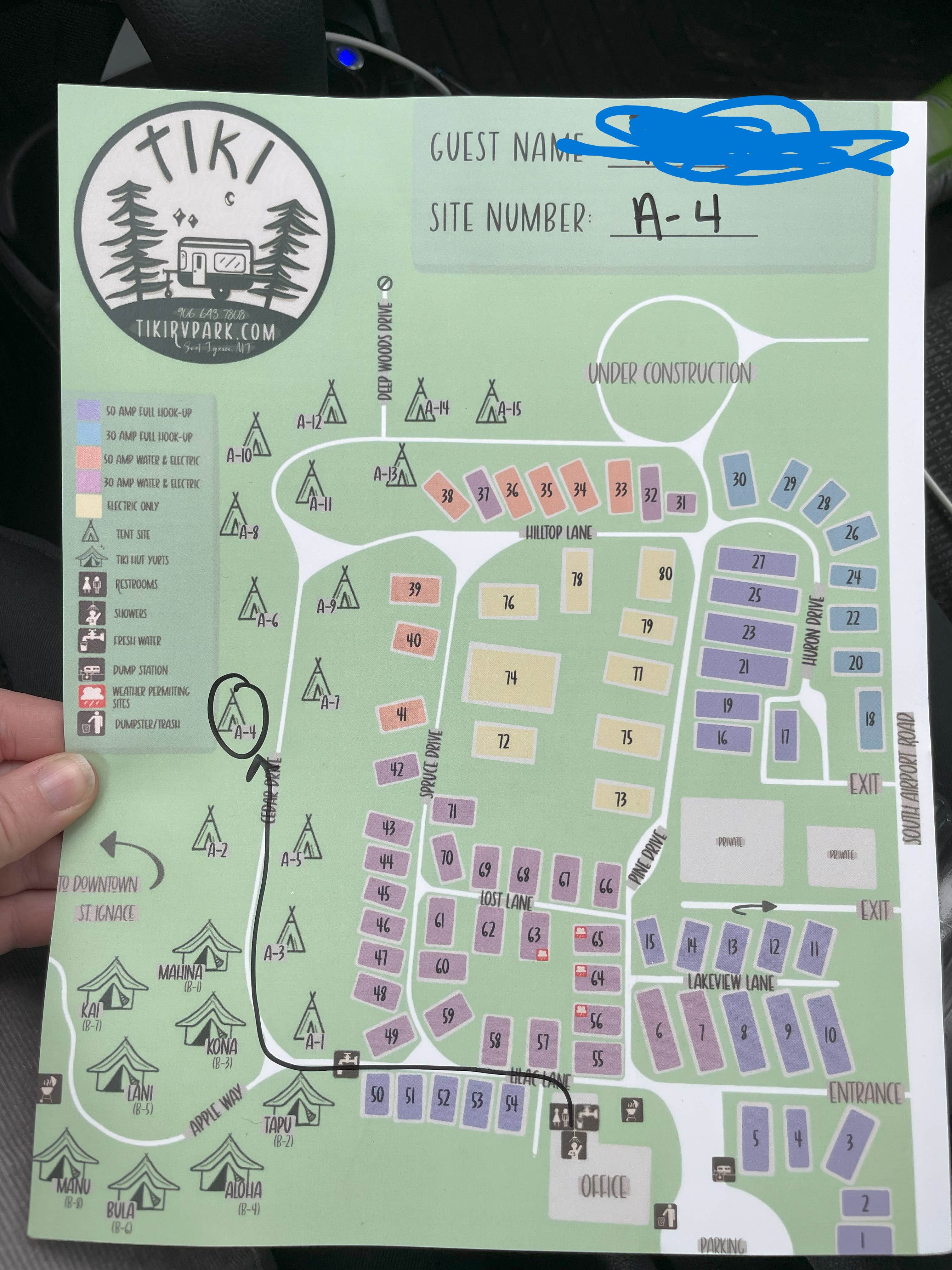 Camper-submitted photo at Tiki RV Park & Campground near St. Ignace, MI