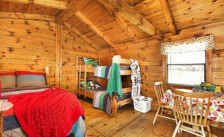 Stacie A.'s photo of a cabin at Hoffman Lake Campground INC. near Culver, IN