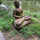 One of the statues found around the pond