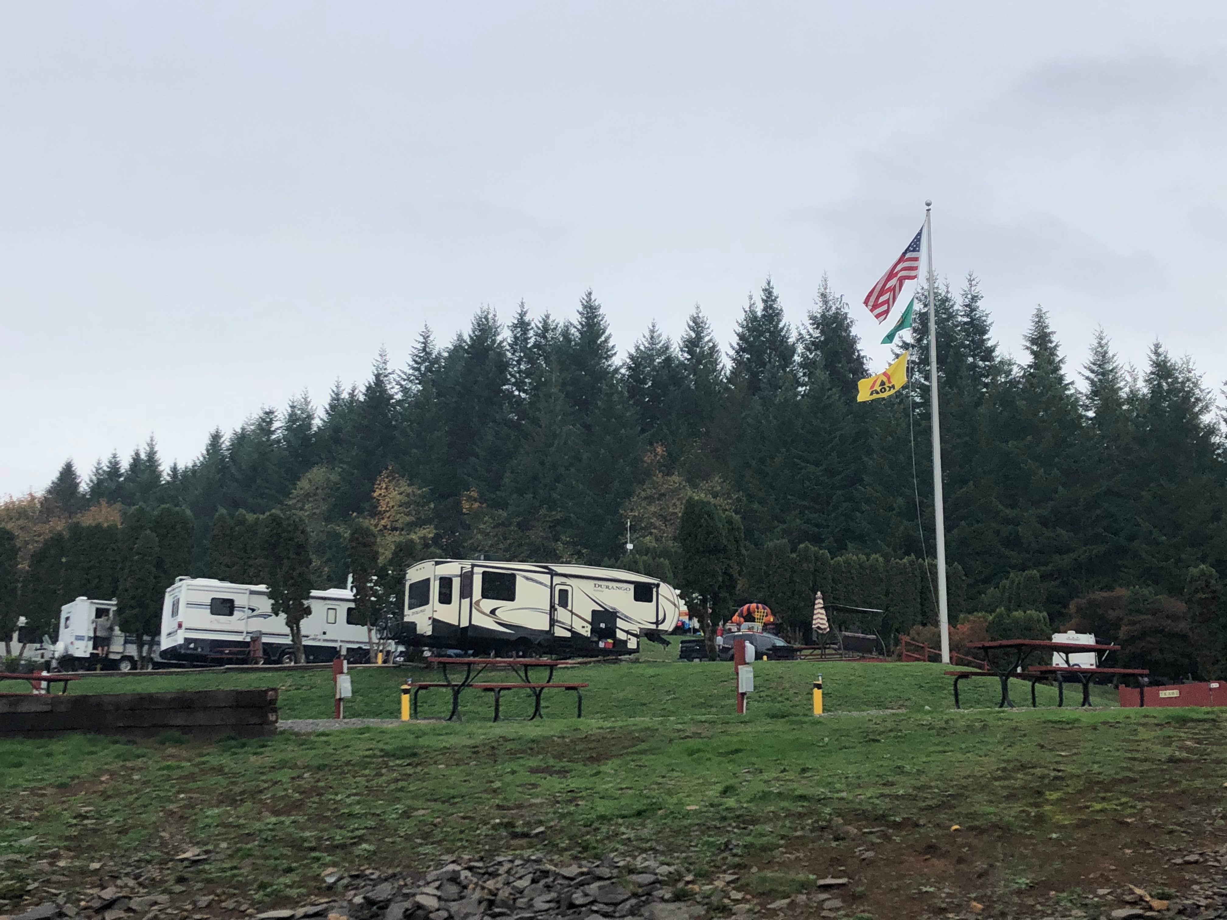 Alicia F.'s photo of rv camping at Mt. St. Helens RV Park near Toledo, WA