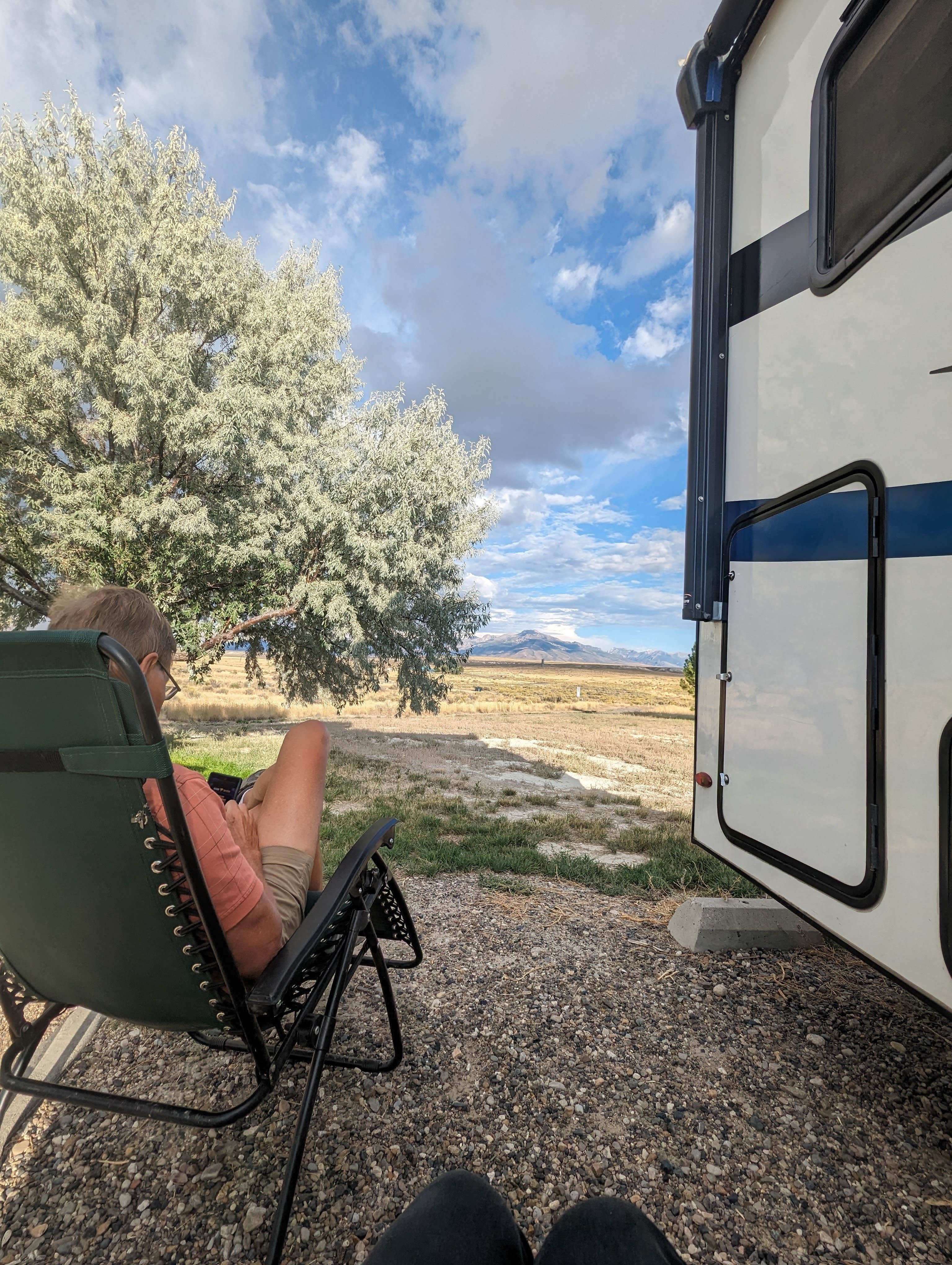 Carol & Ed V.'s photo of rv camping at East Campground — South Fork State Recreation Area near Ruby Valley, NV