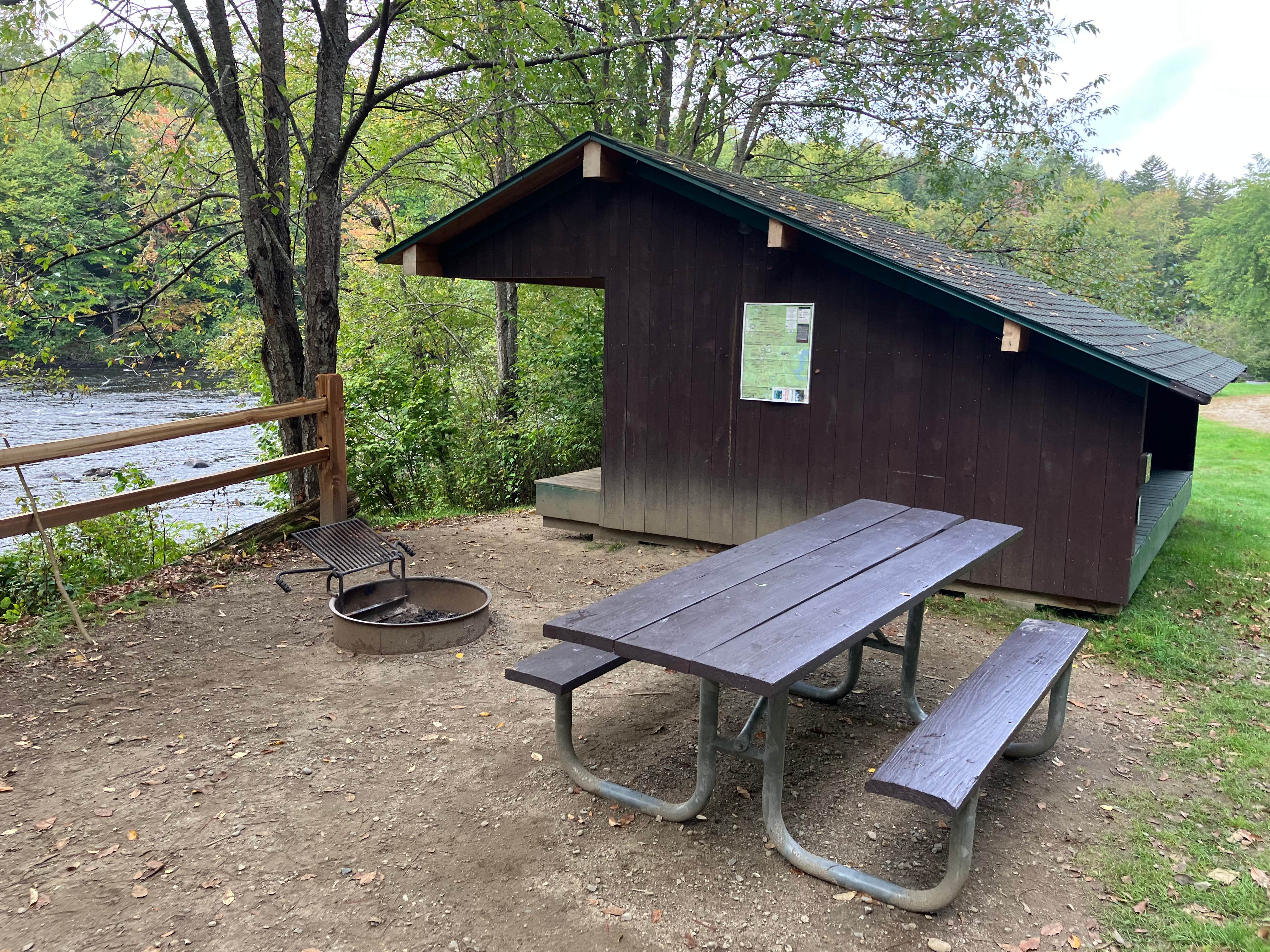 Sarah C.'s photo of glamping accommodations at Mollidgewock State Park Campground near Eustis, ME