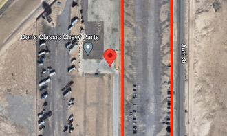Camping near Clark County Shooting Park: Realize Truck Parking at E Hammer Ln (Las Vegas), Nellis Air Force Base, Nevada