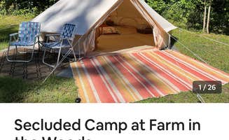 Simon H.'s photo of tent camping at Camp at Farm in the Woods near Gary, IN