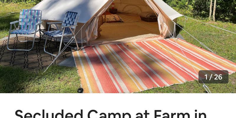 Camper submitted image from Camp at Farm in the Woods