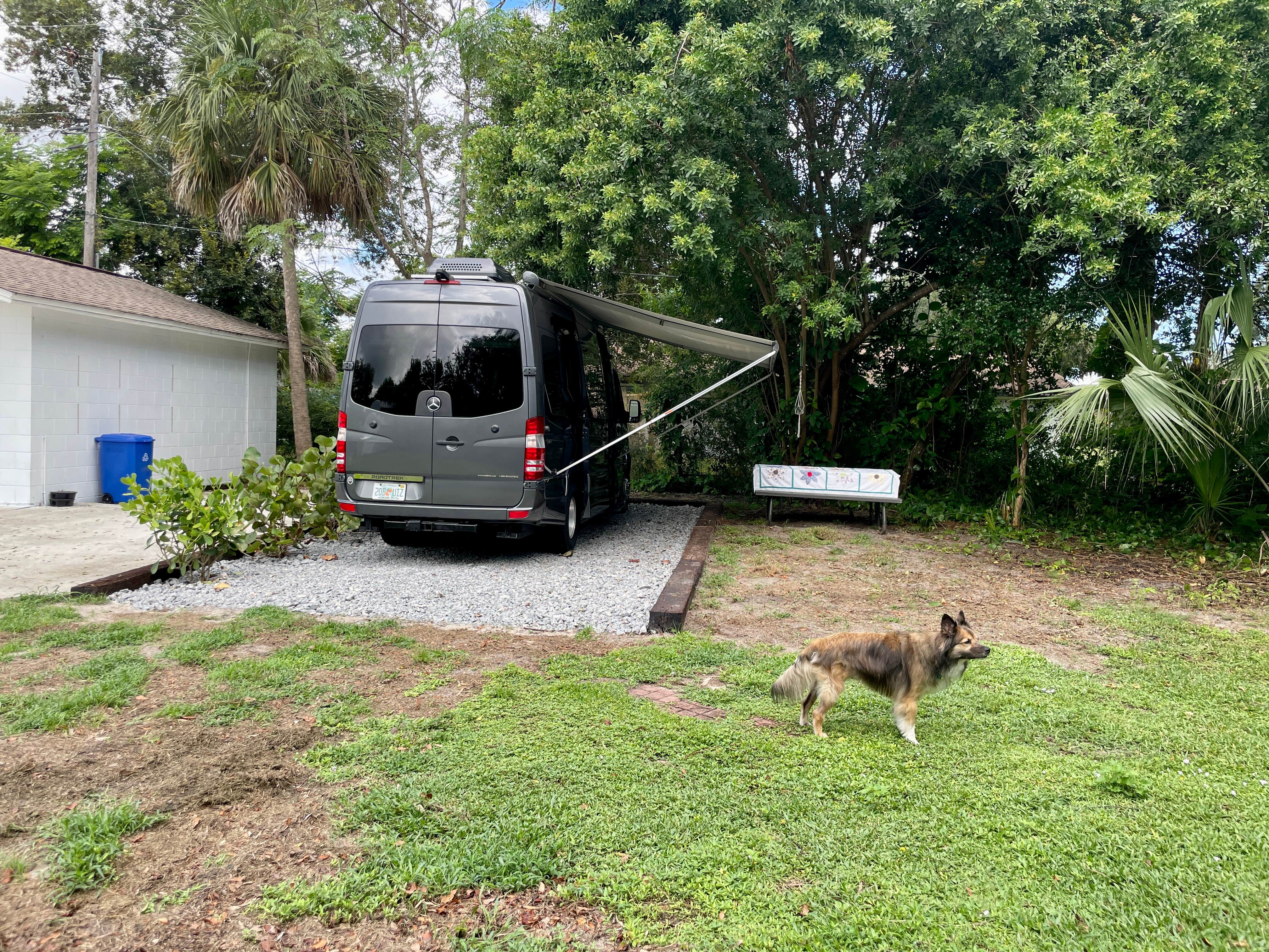 Kay C.'s photo of camping with pets at Hidden Haven near Cape Canaveral, FL