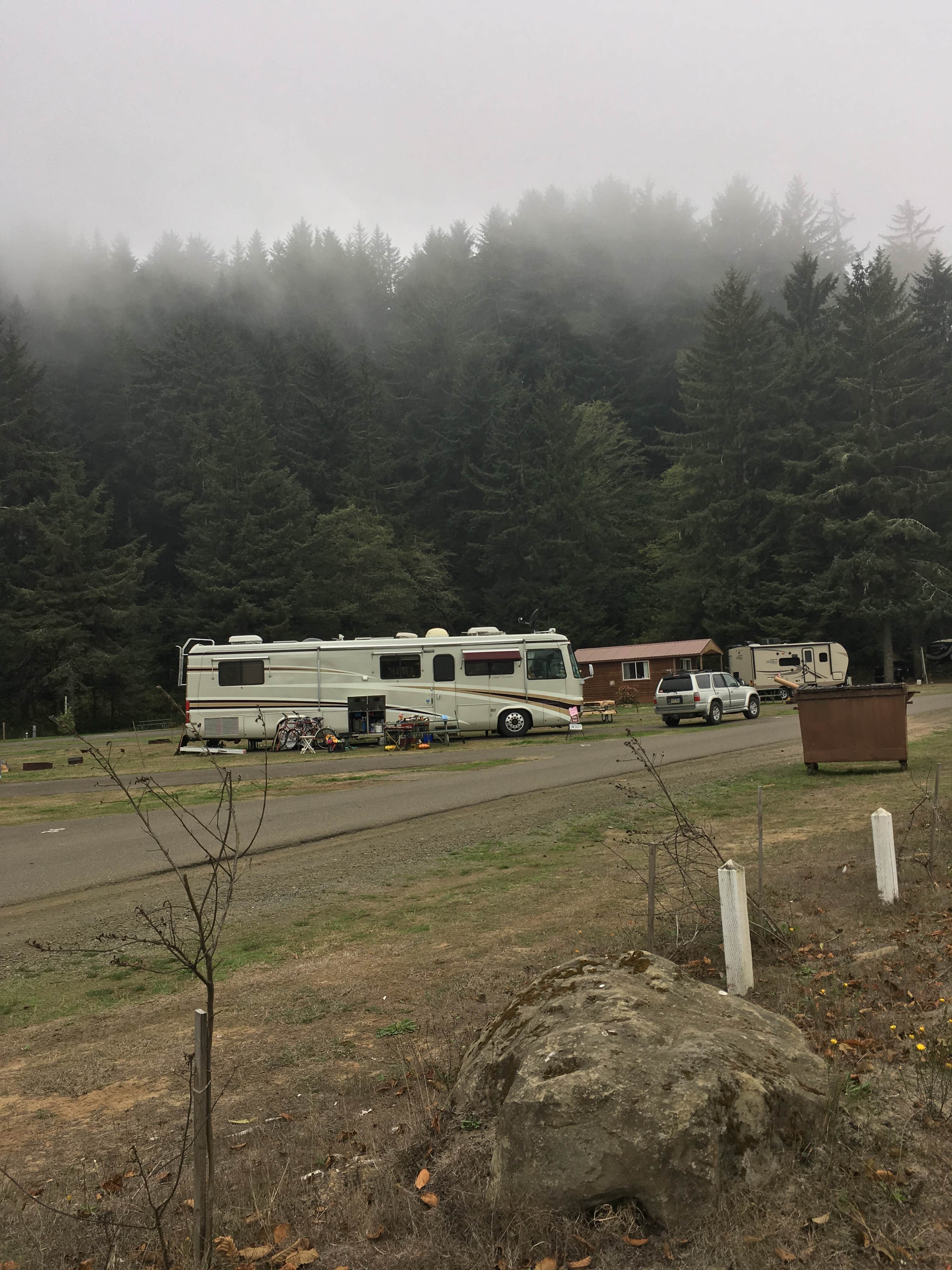 Kelly N.'s photo of rv camping at Windy Cove Campground (Section A) near Florence, OR