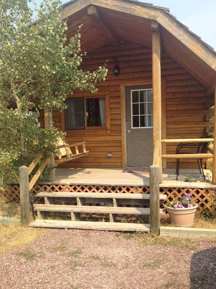 Alison C.'s photo of glamping accommodations at St Mary/East Glacier KOA near Coram, MT