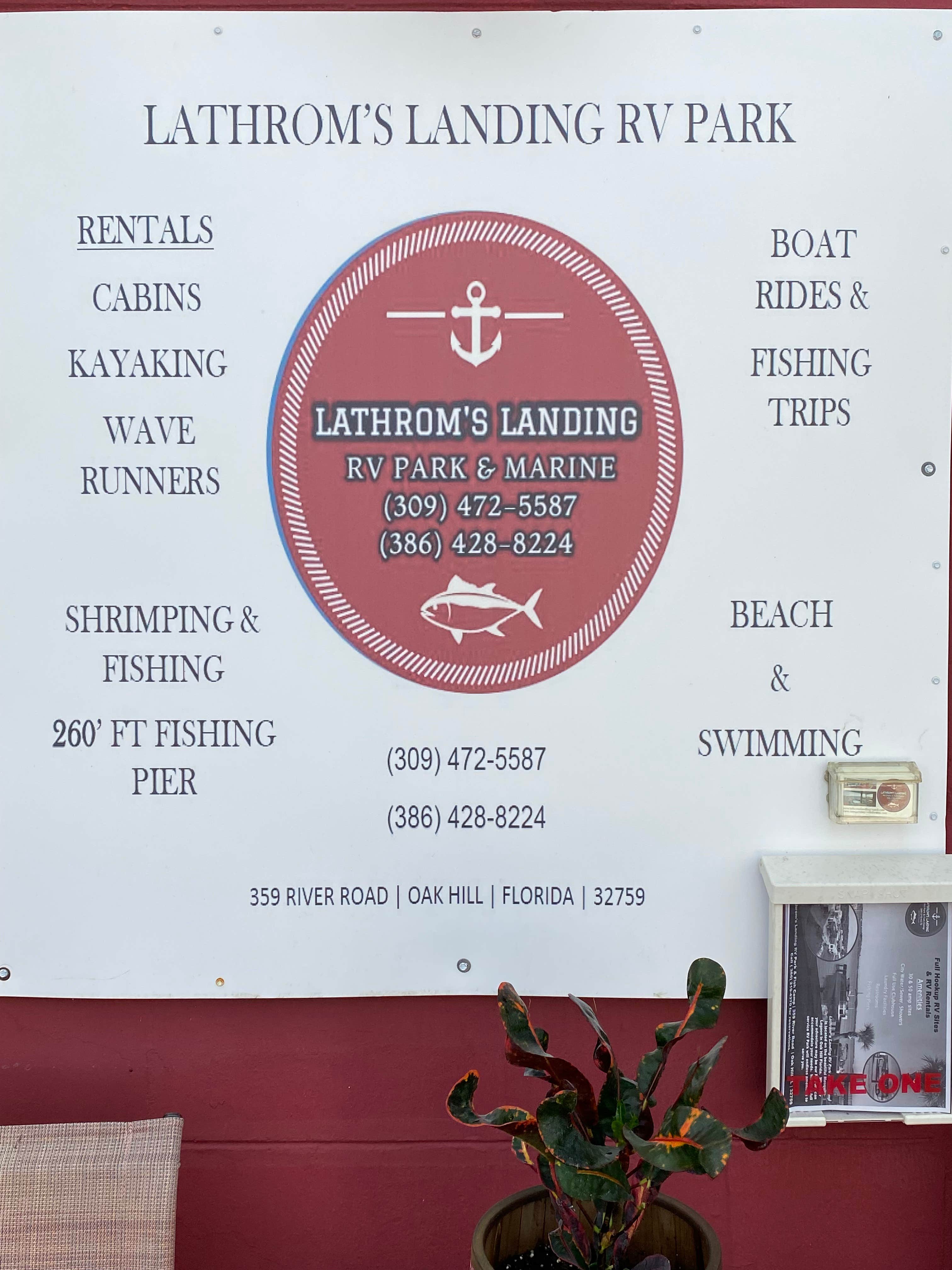 Camper-submitted photo at Lathroms Landing RV Park & Fish Camp near Titusville, FL