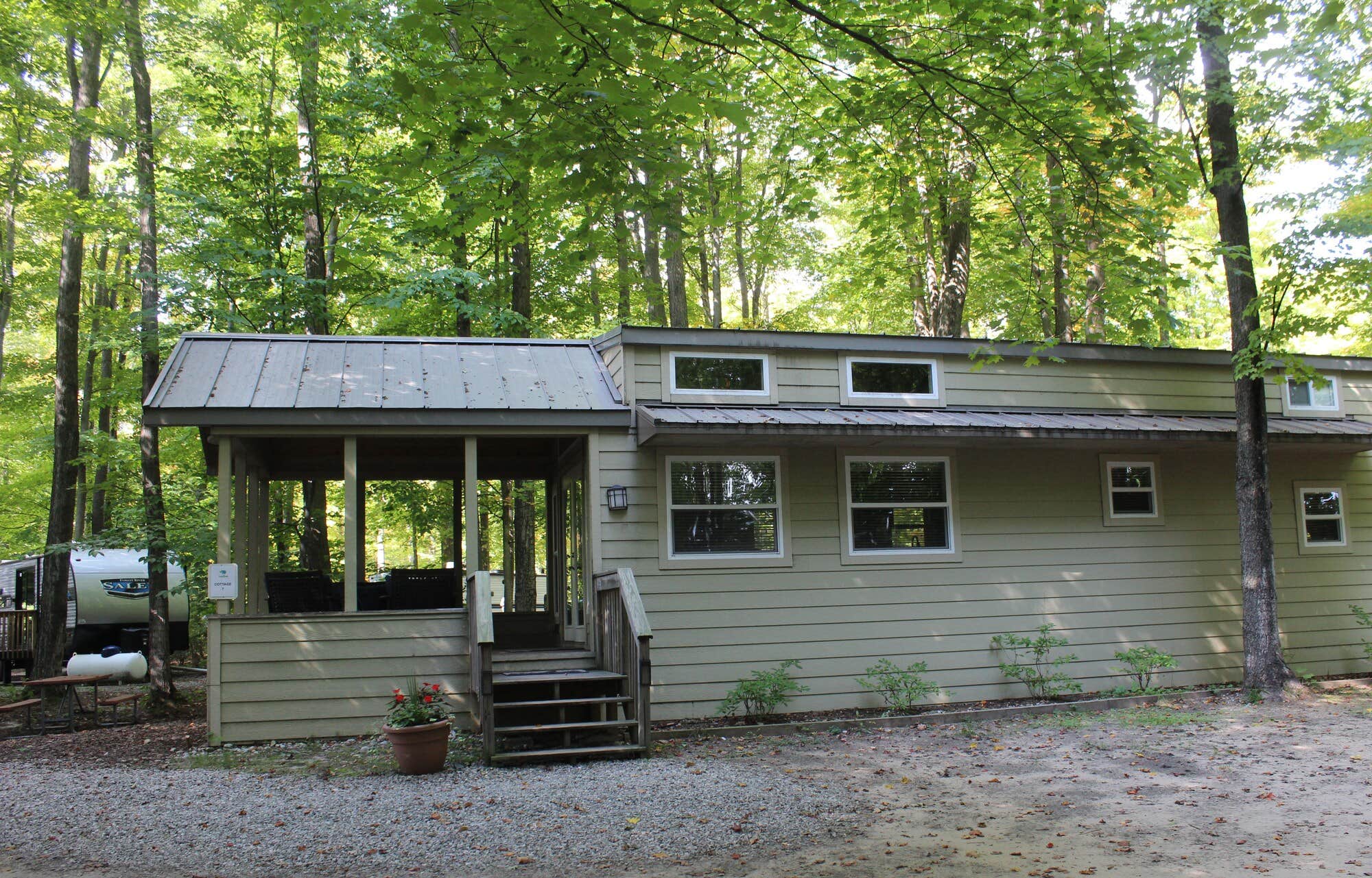 The Dyrt's photo of a cabin at Indigo Bluffs RV Park near South Boardman, MI