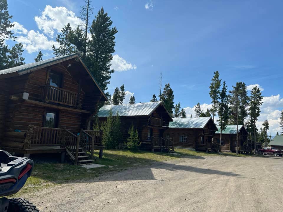 Lori K.'s photo of a cabin at Crooked Creek Guest Ranch near Shoshone National Forest