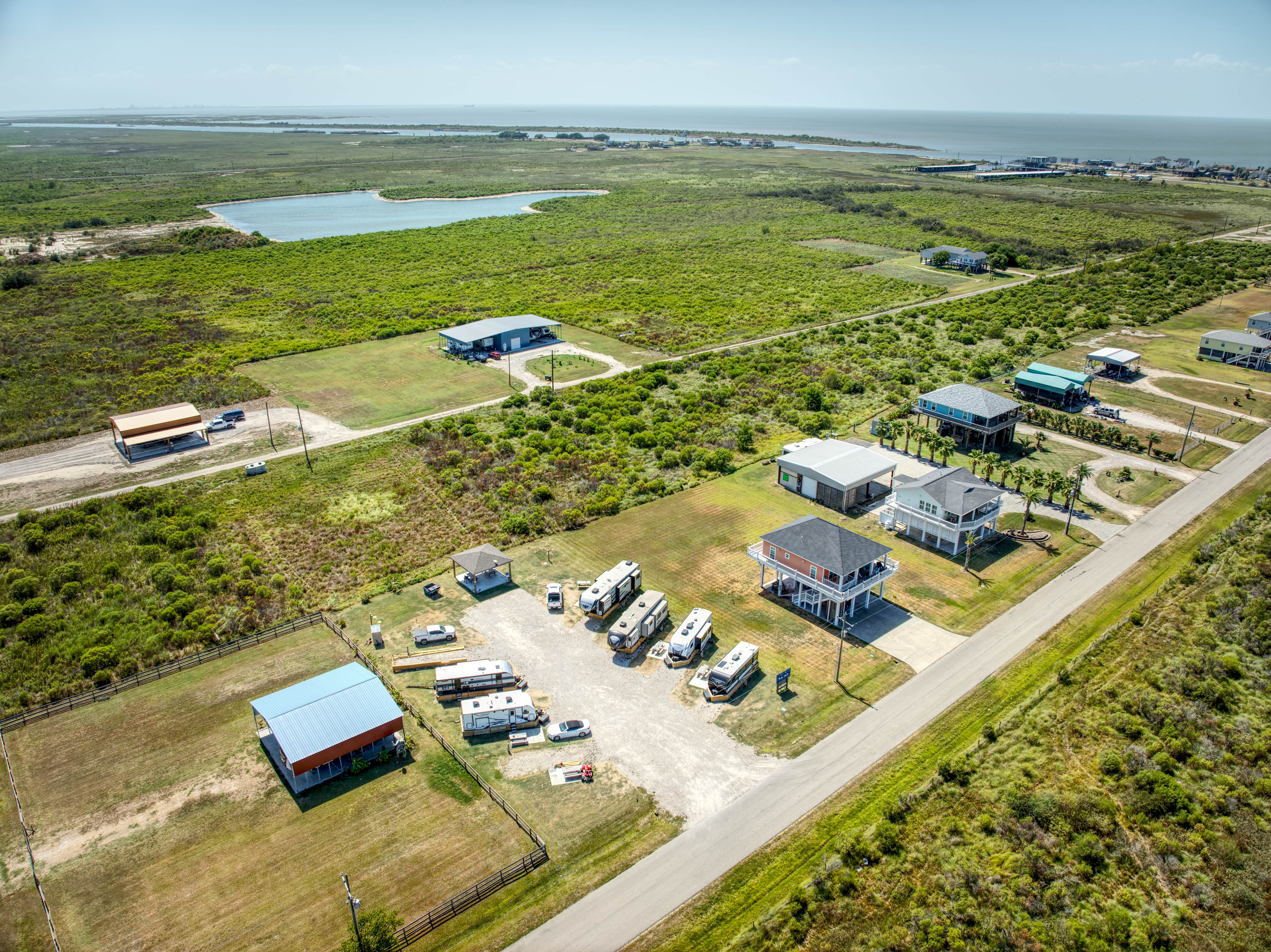 Camping near Bolivar Peninsula RV Park: Blue Eyes RV Park, Port Bolivar, Texas